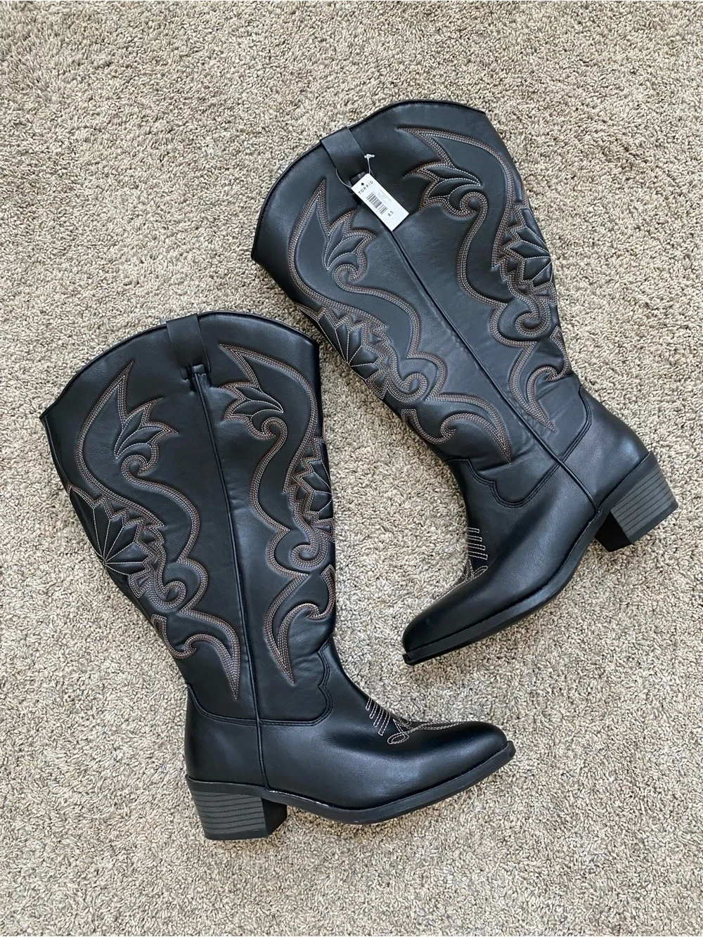 NEW ✨ Torrid Tall Western Knee Boot (Wide width and calf) size 8.5 Black